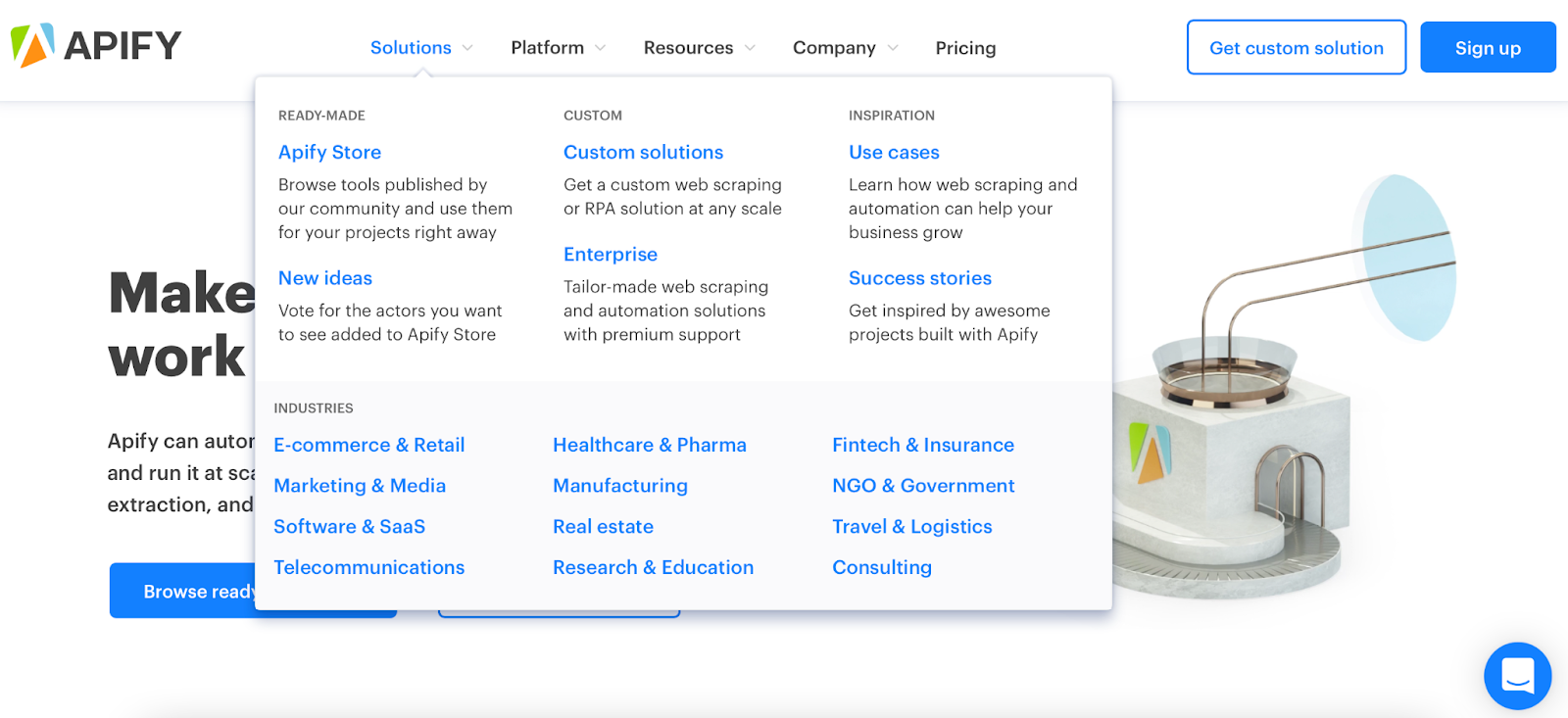 Apify Store is packed with ready-made web scraping and automation tools