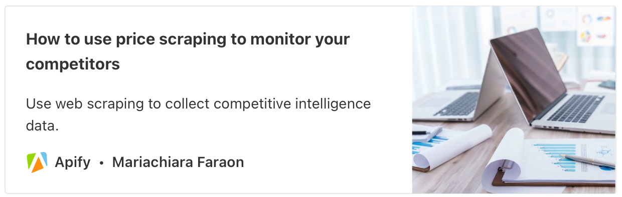 How to use price scraping to monitor your competitors