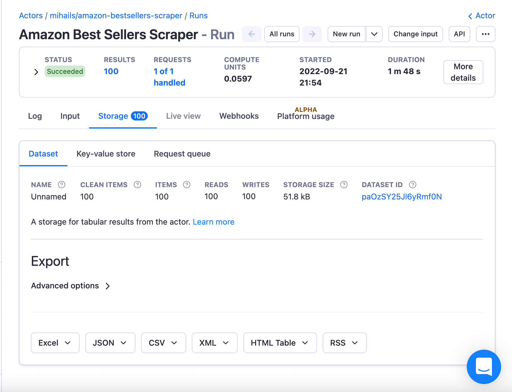 With Amazon Best Sellers Scraper extracting Amazon data takes only a few minutes