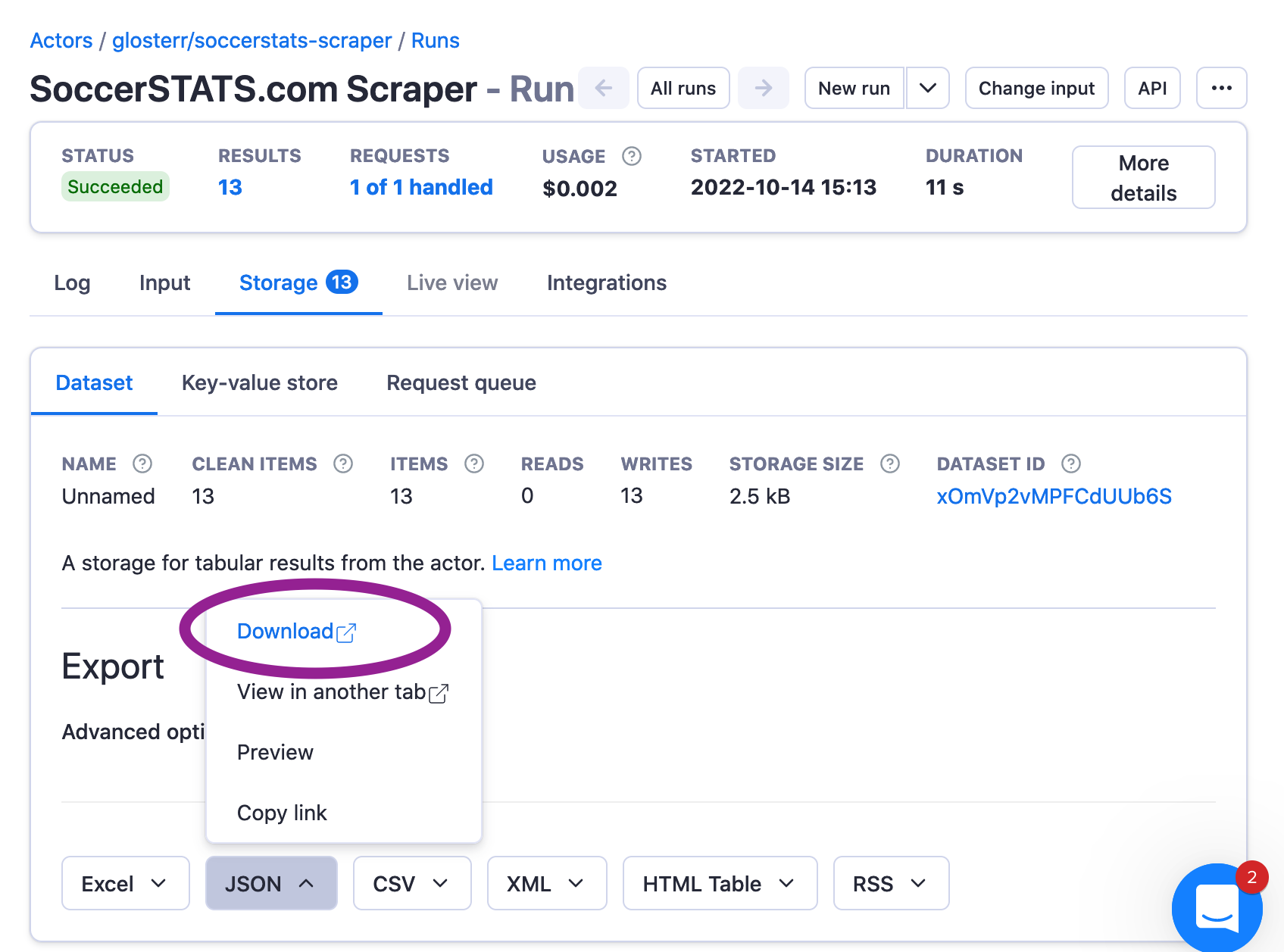 How to scrape Match stats from Soccerstats website listings and