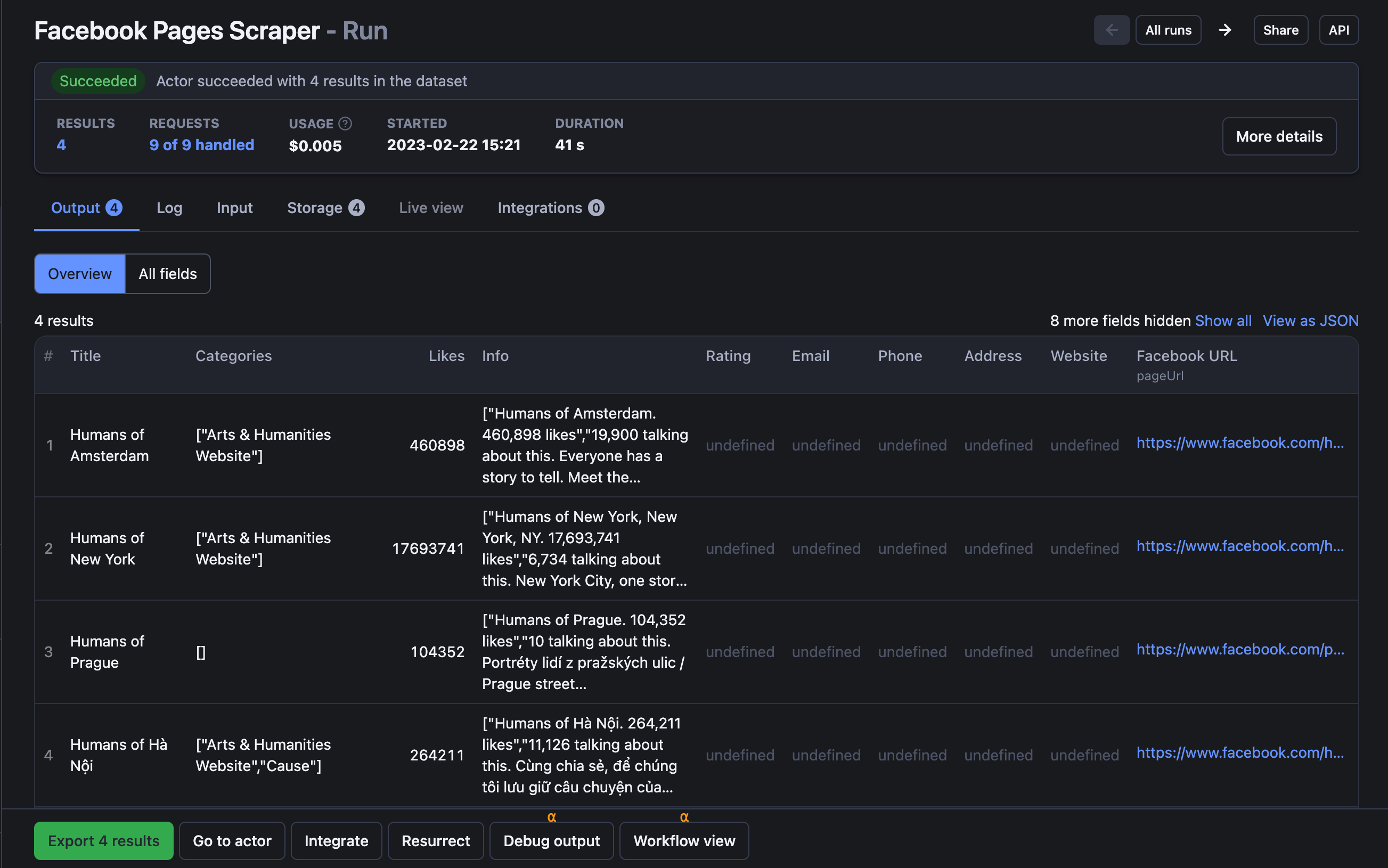 Step 4. Export the data you’ve collected