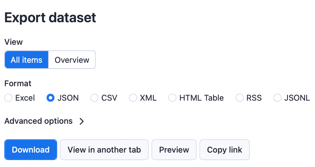 You can download your Instagram post data in a number of formats