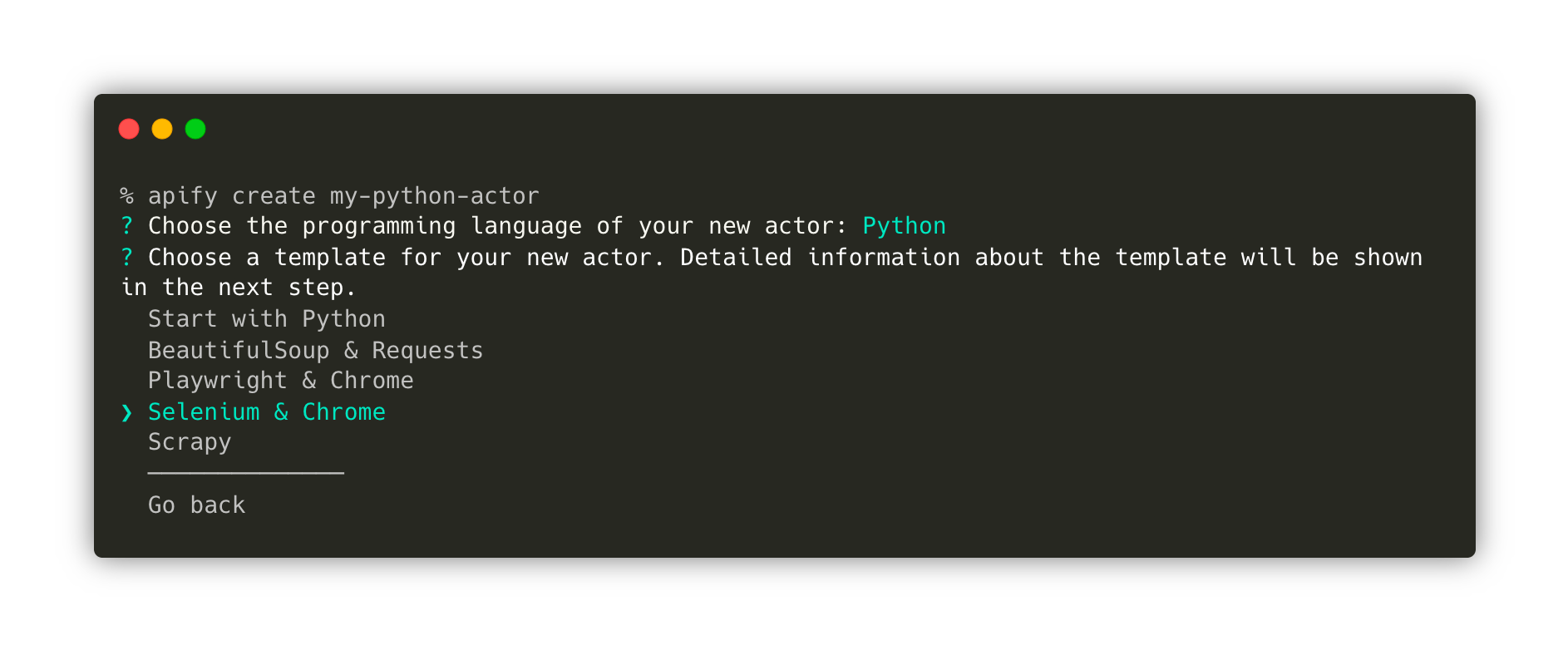Apify Python SDK Templates
