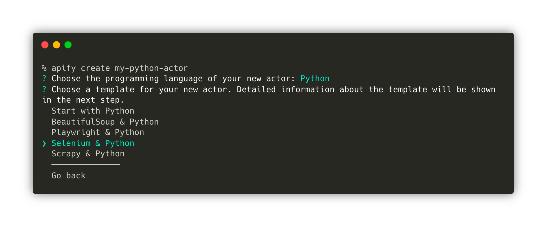 Apify Python SDK Templates