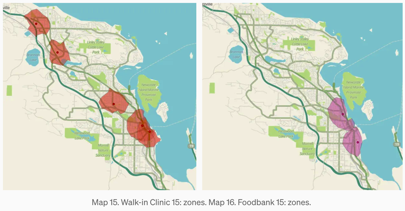 Maps illustrate challenge with creating '15-minute neighbourhoods' in  built-up areas