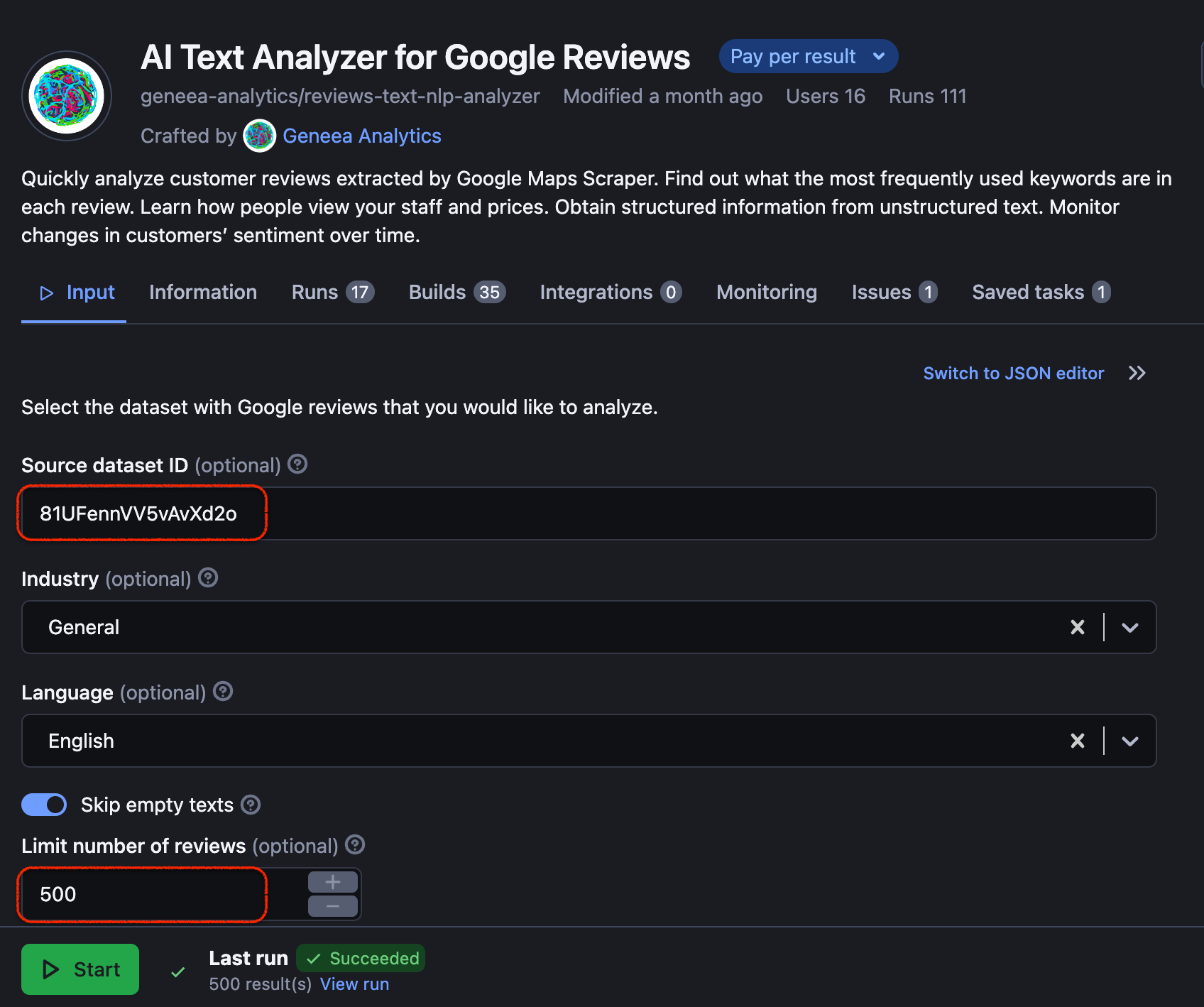 Step 3. Configuring the AI text analyzer