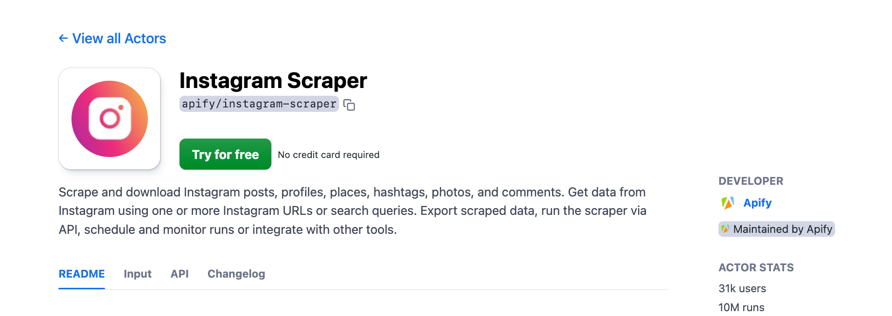 Step 1. Go to Instagram Scraper