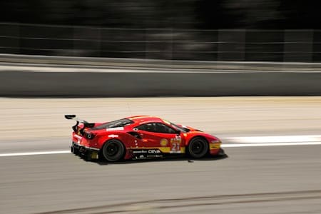 Unsplash image of a racing car downloaded with Python