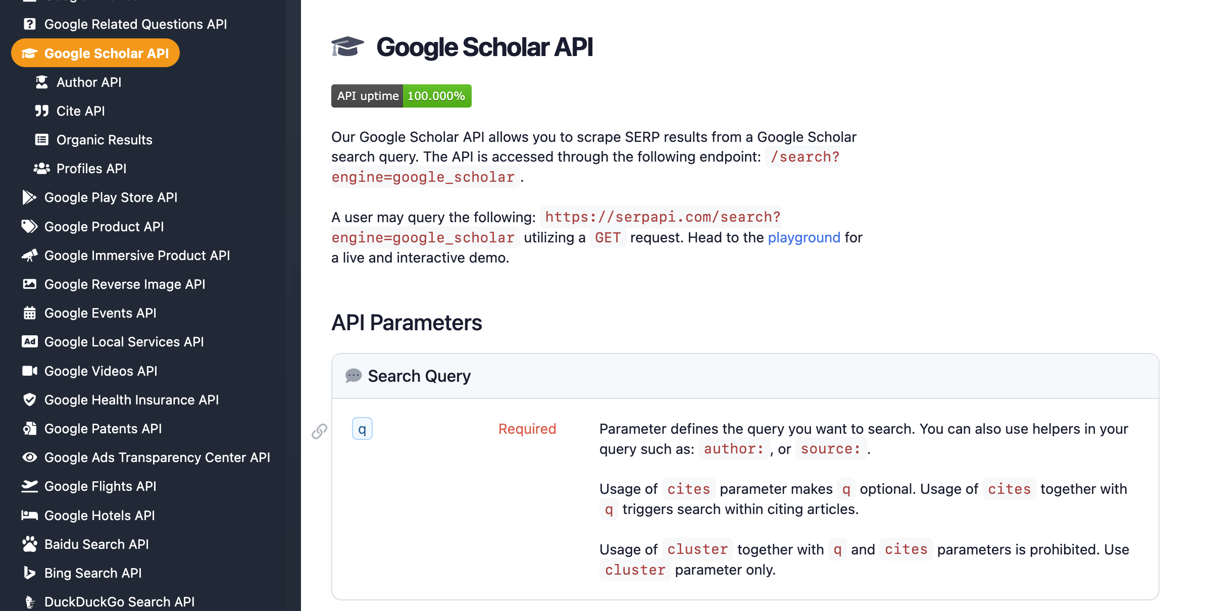 The batch solution. SerpAPI offers 4 different Google Scholar APIs. Doesn't indicate pricing though.