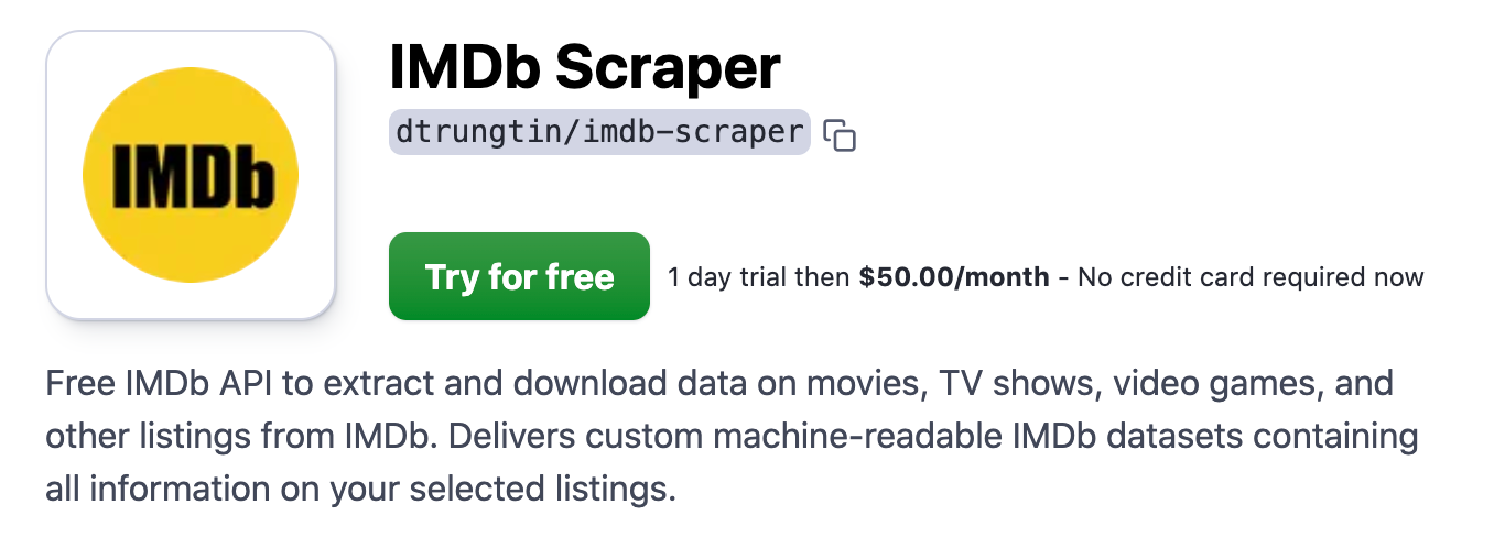 How to scrape IMDb with an unofficial IMDb API 🎞️