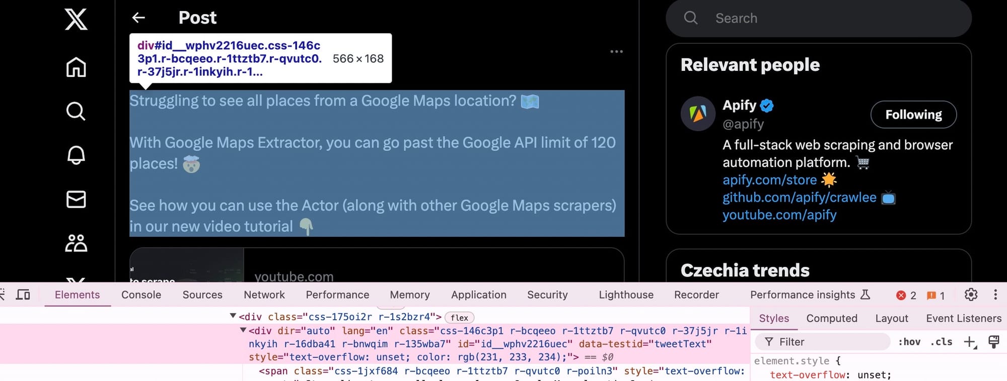 How to scrape a website with ChatGPT. Step 2. Identify the right tags.