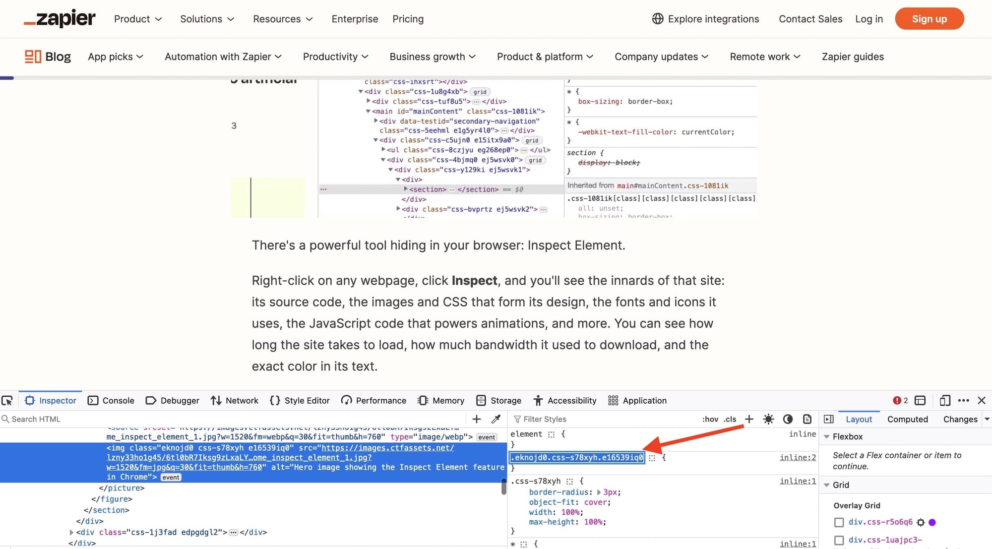 How to inspect elements in Firefox. 8. Edit the CSS of the page