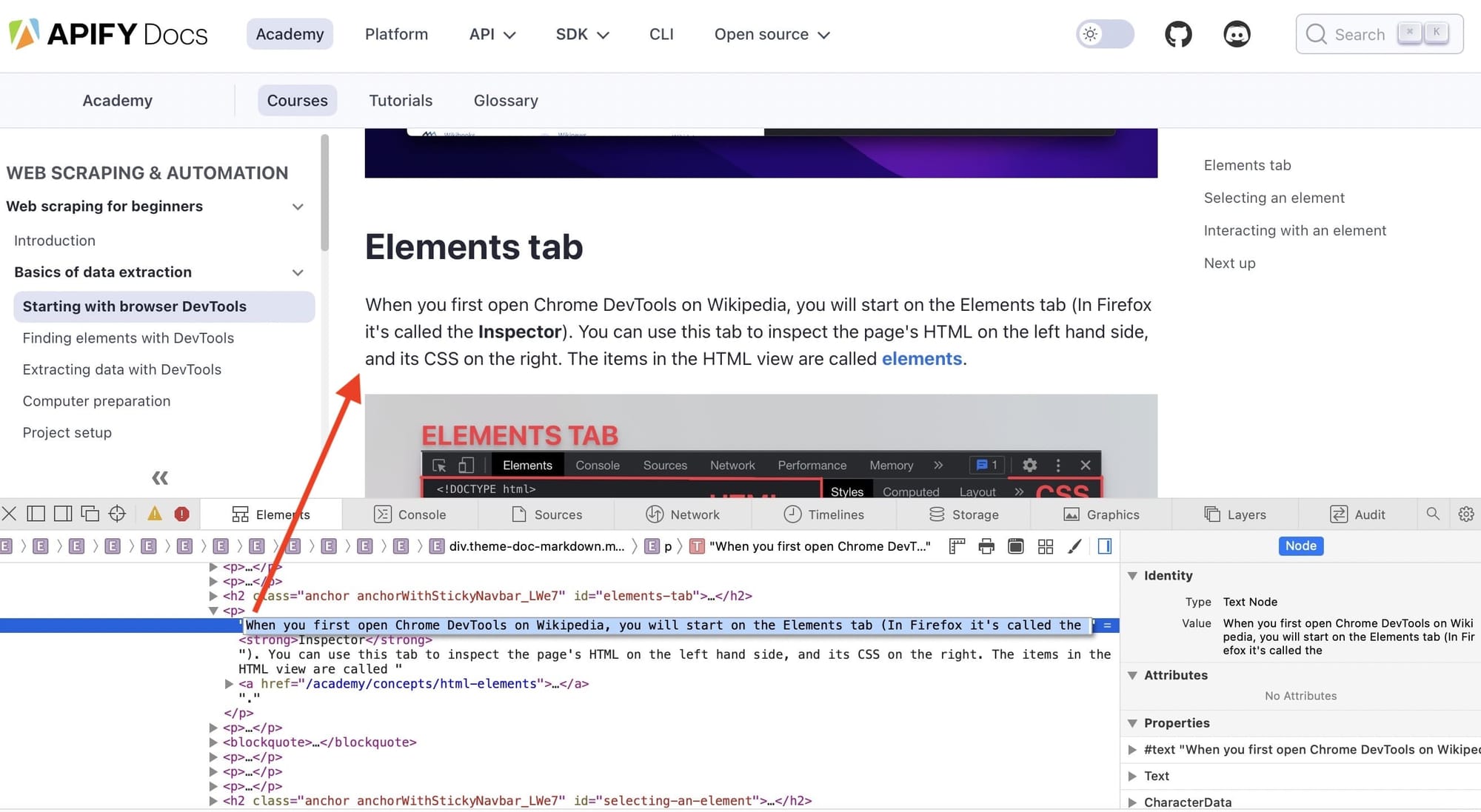 How to inspect elements in Safari. 4. Edit the text of the element