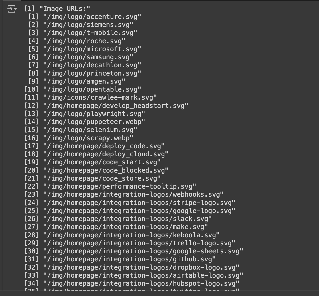 Downloading images with R. List of URLs