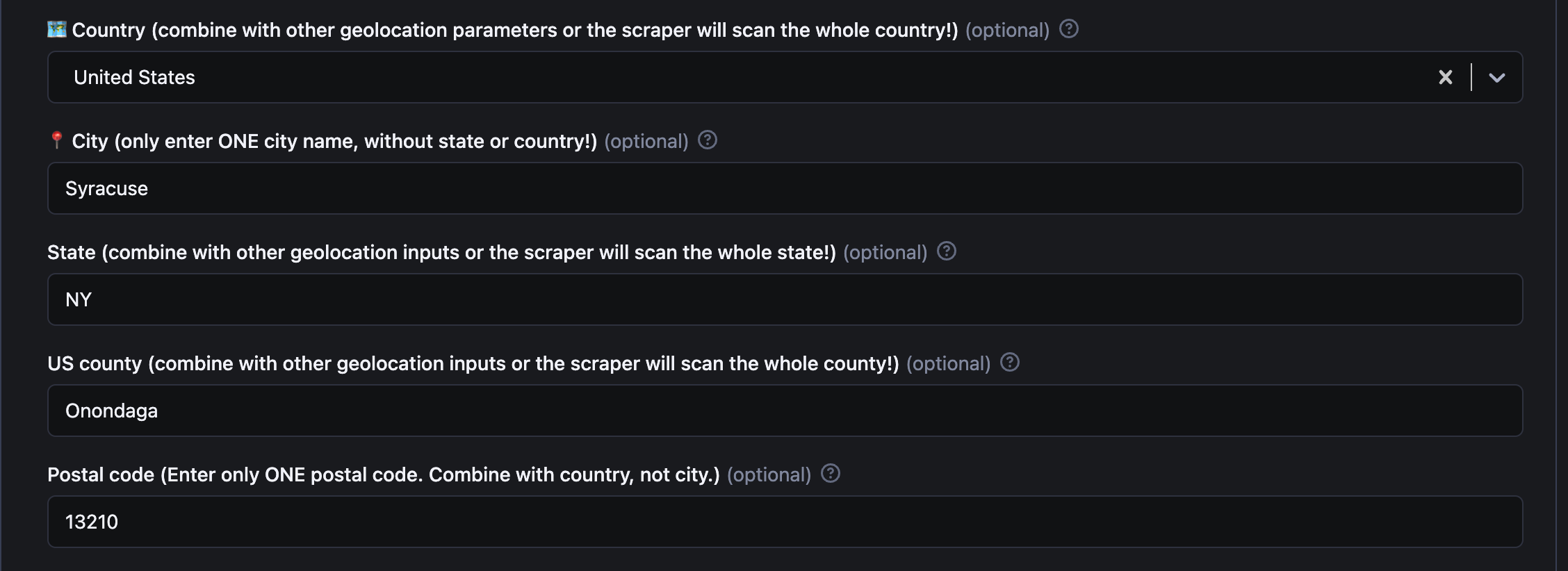 Just a more detailed version of setting up known location