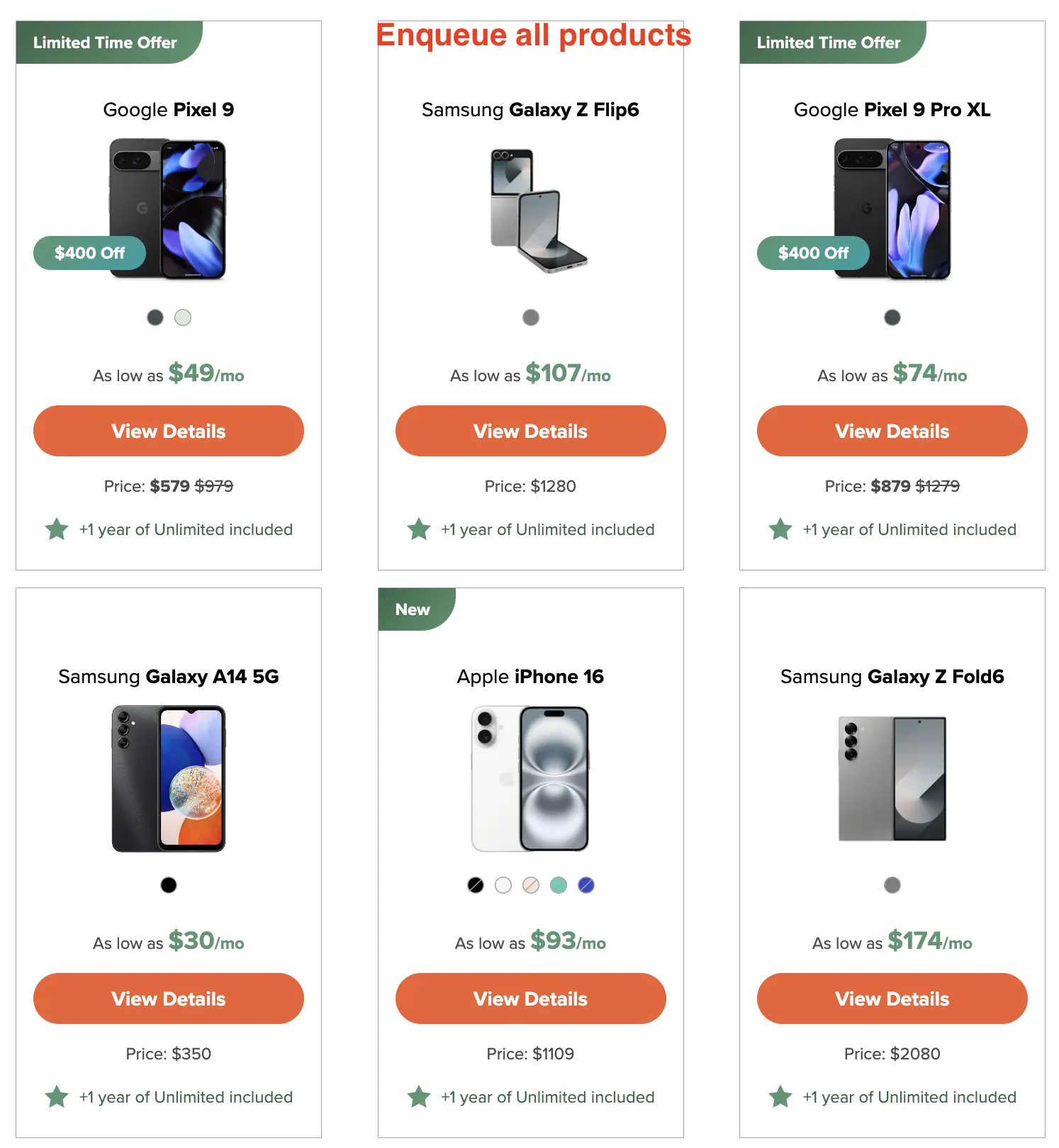 Mint Mobile Deals page