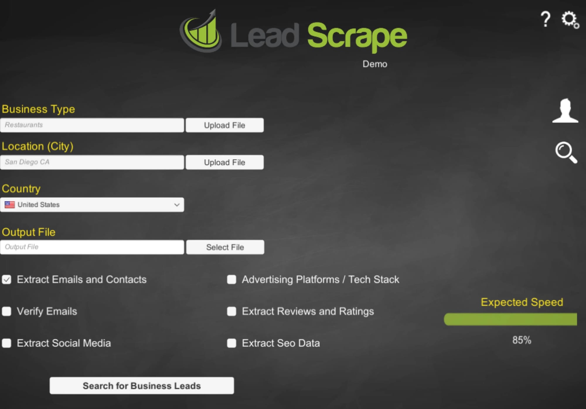 Lead Scrape options