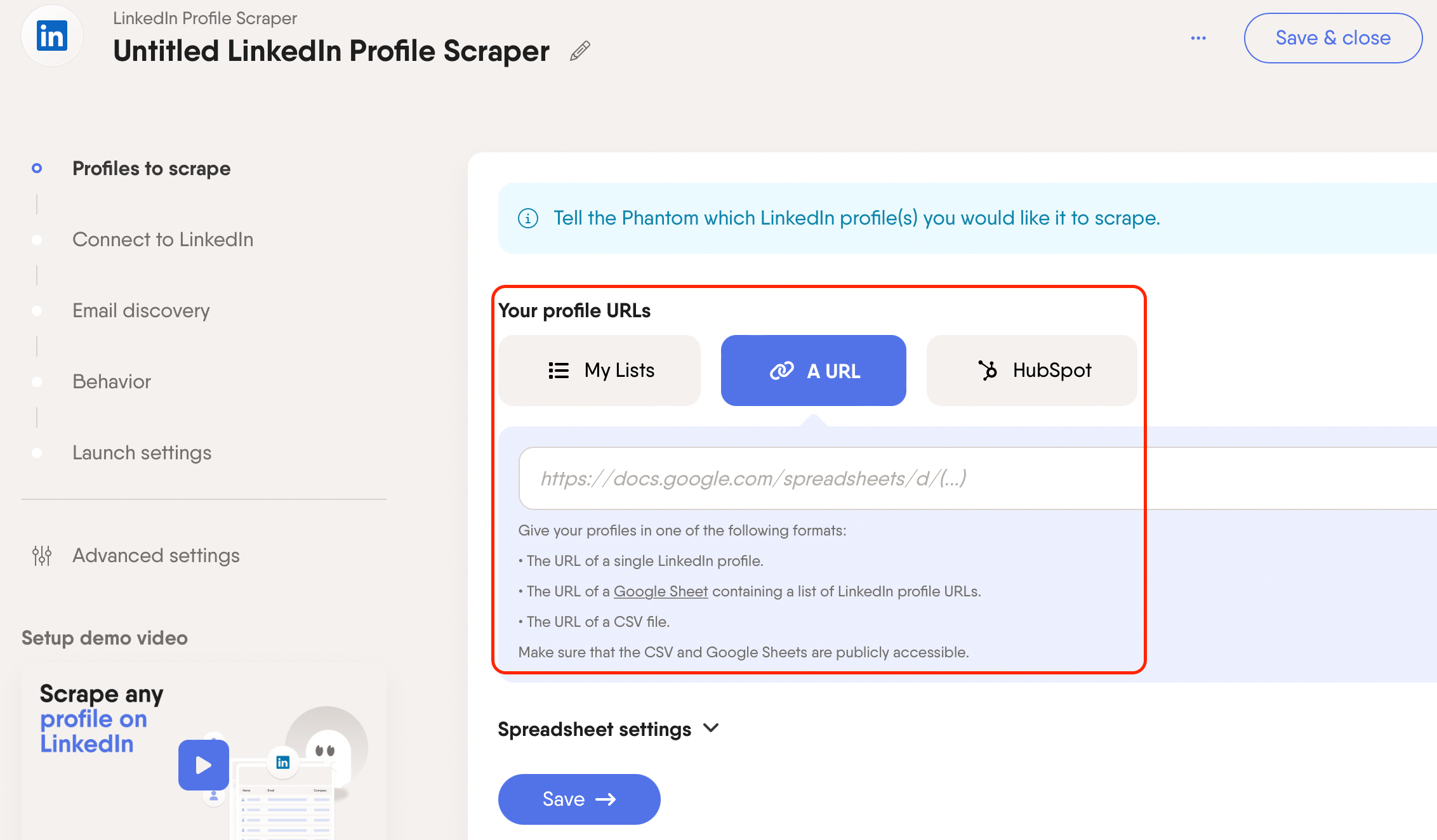 LinkedIn Profile Scraper