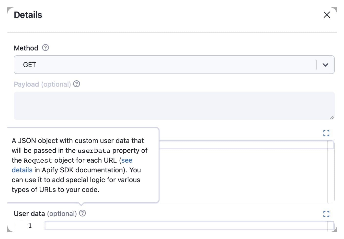 Text scraping HTTP request