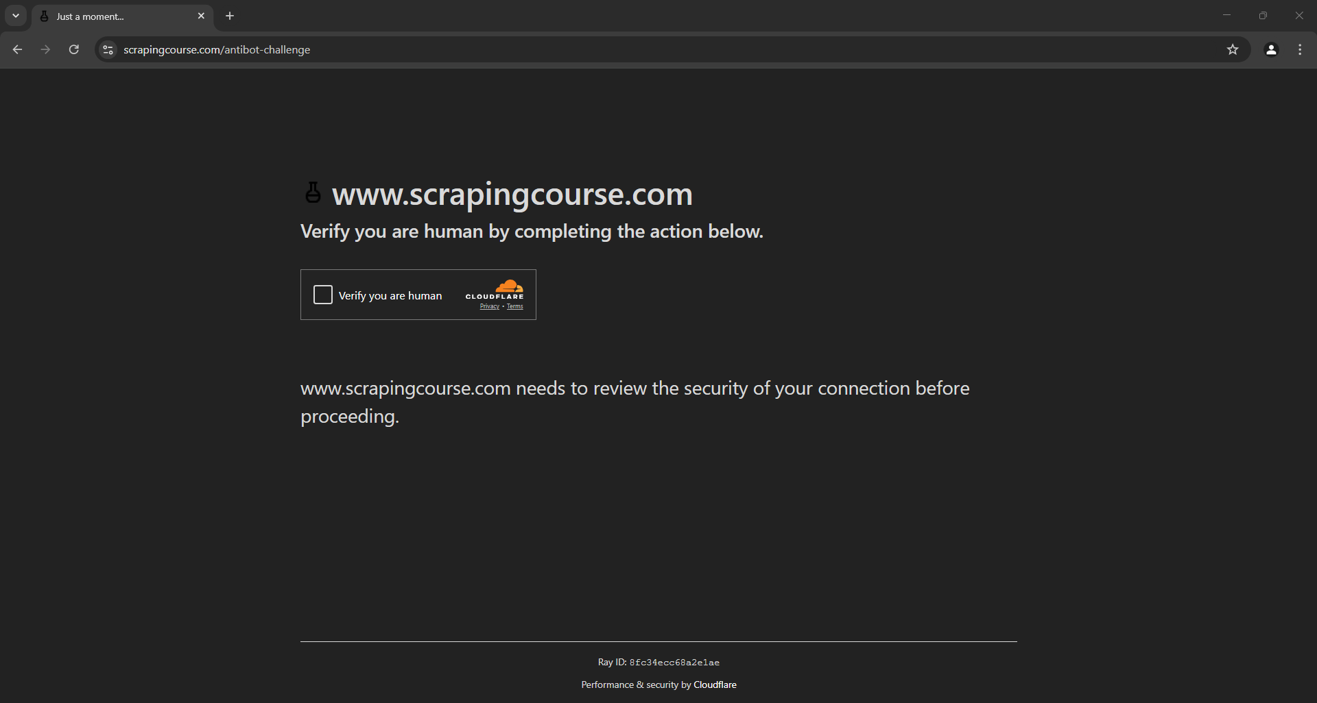 Anti-bot challenge - scrapingcourse