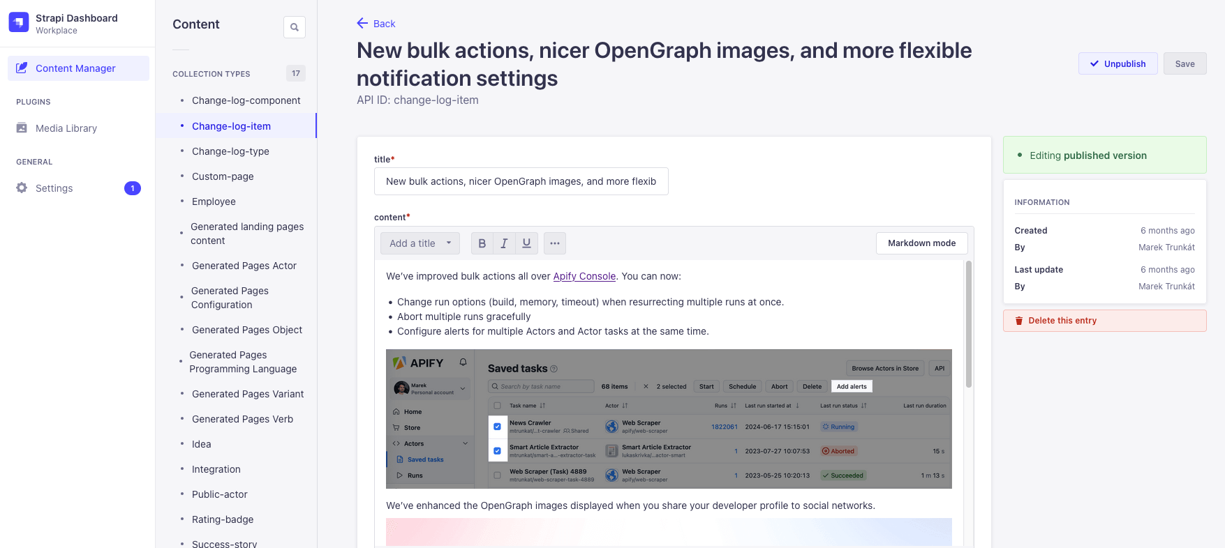 New bulk actions, nicer OpenGraph images, and more flexible notification settings