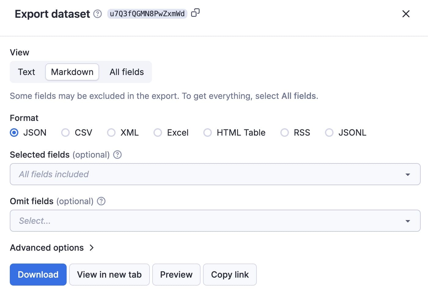 Step 7. Storing and exporting the data