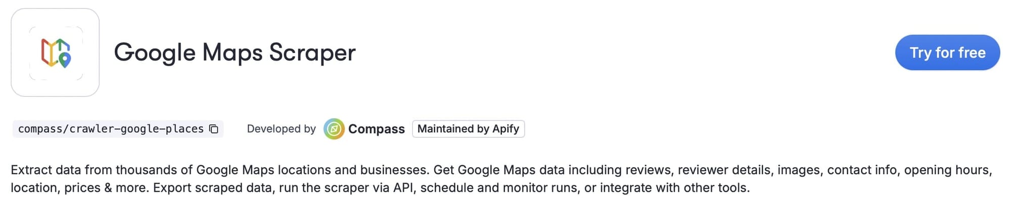 Google Maps Scraper