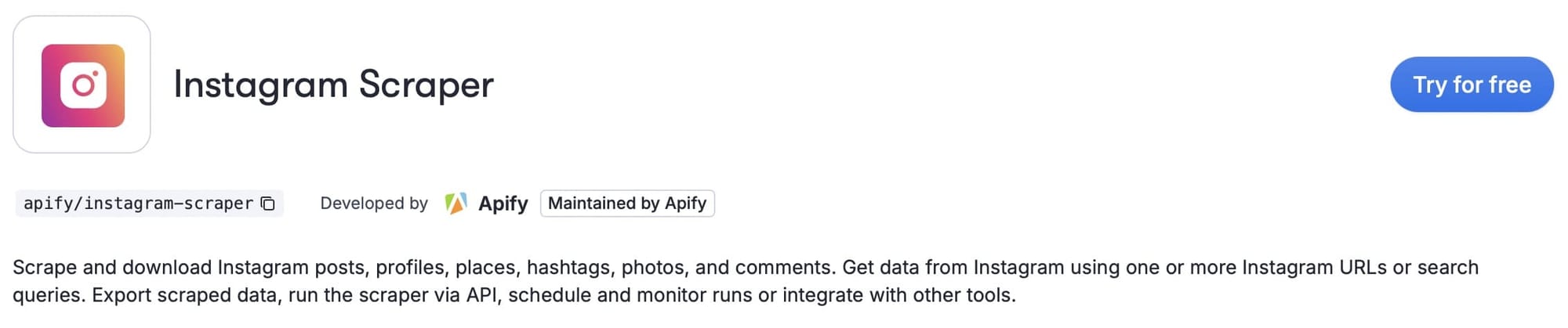 Instagram Scraper