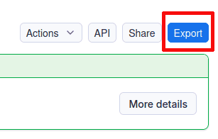 Export your data