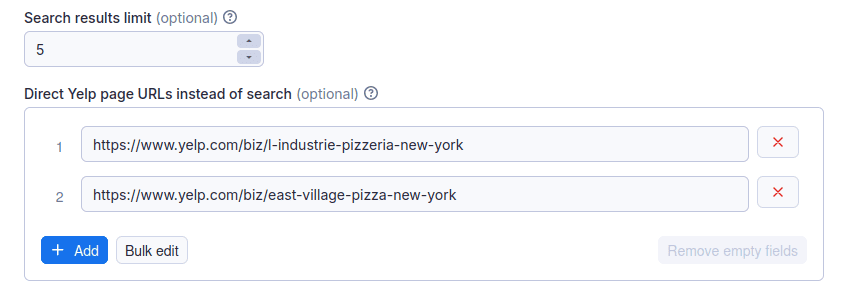 Scrape Yelp by URL