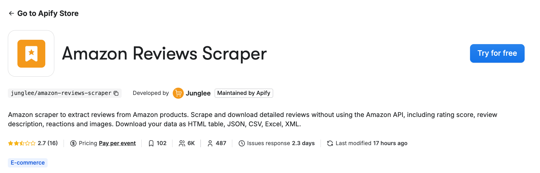 How to scrape Amazon reviews in minutes