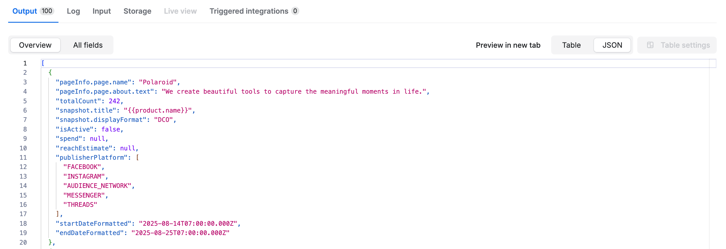How to extract all data from Facebook Ads