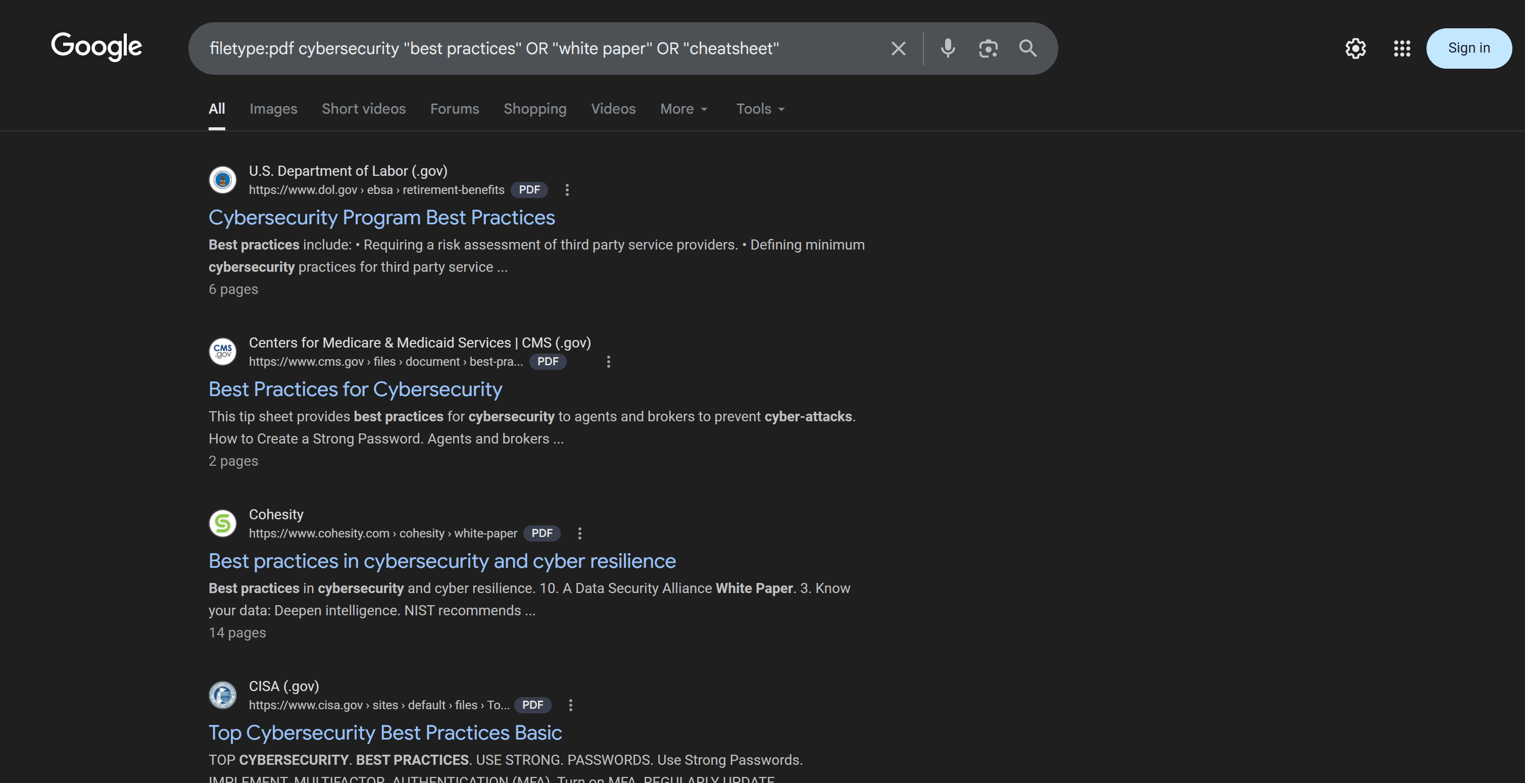 Cybersecurity PDFs