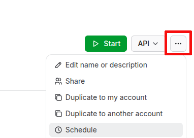 Setting the schedule in Instagram Hashtag Scraper
