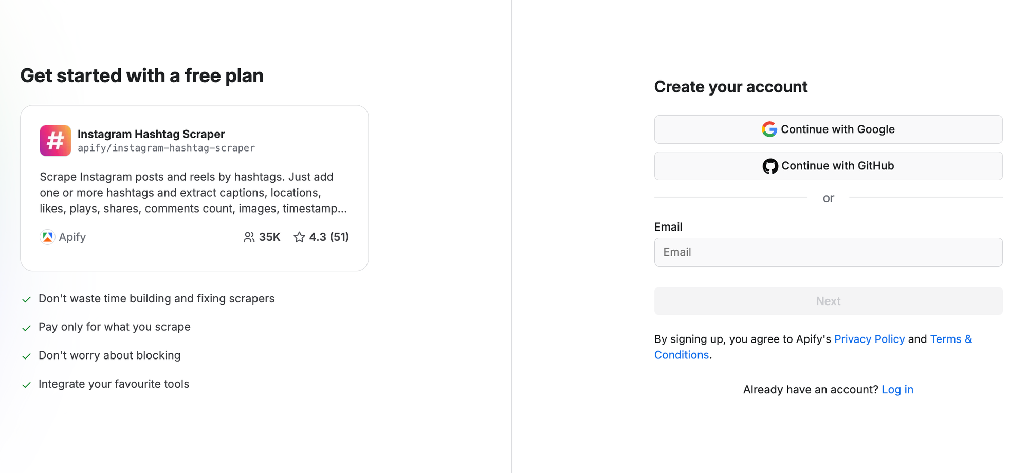 Try Instagram Hashtag Scraper for free