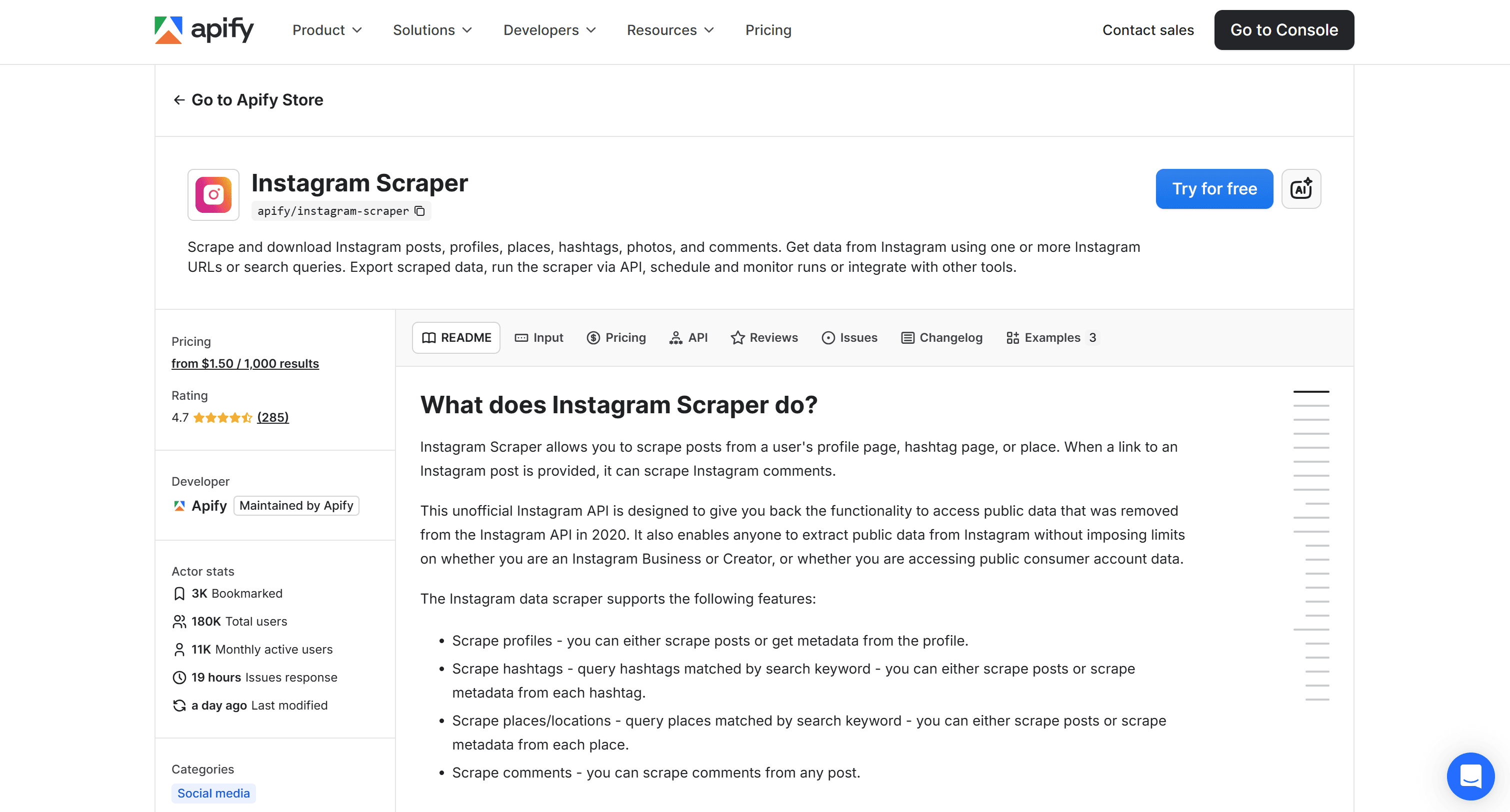 Instagram Scraper