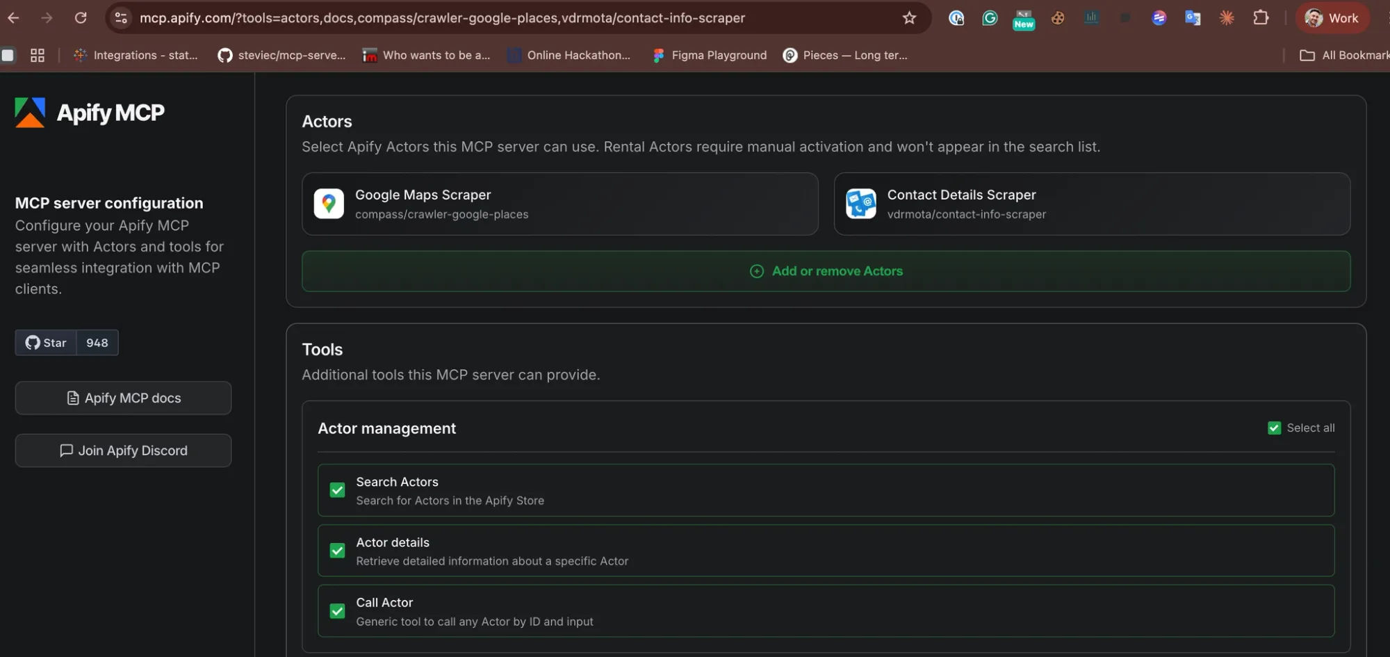 Setting up the Apify MCP Server