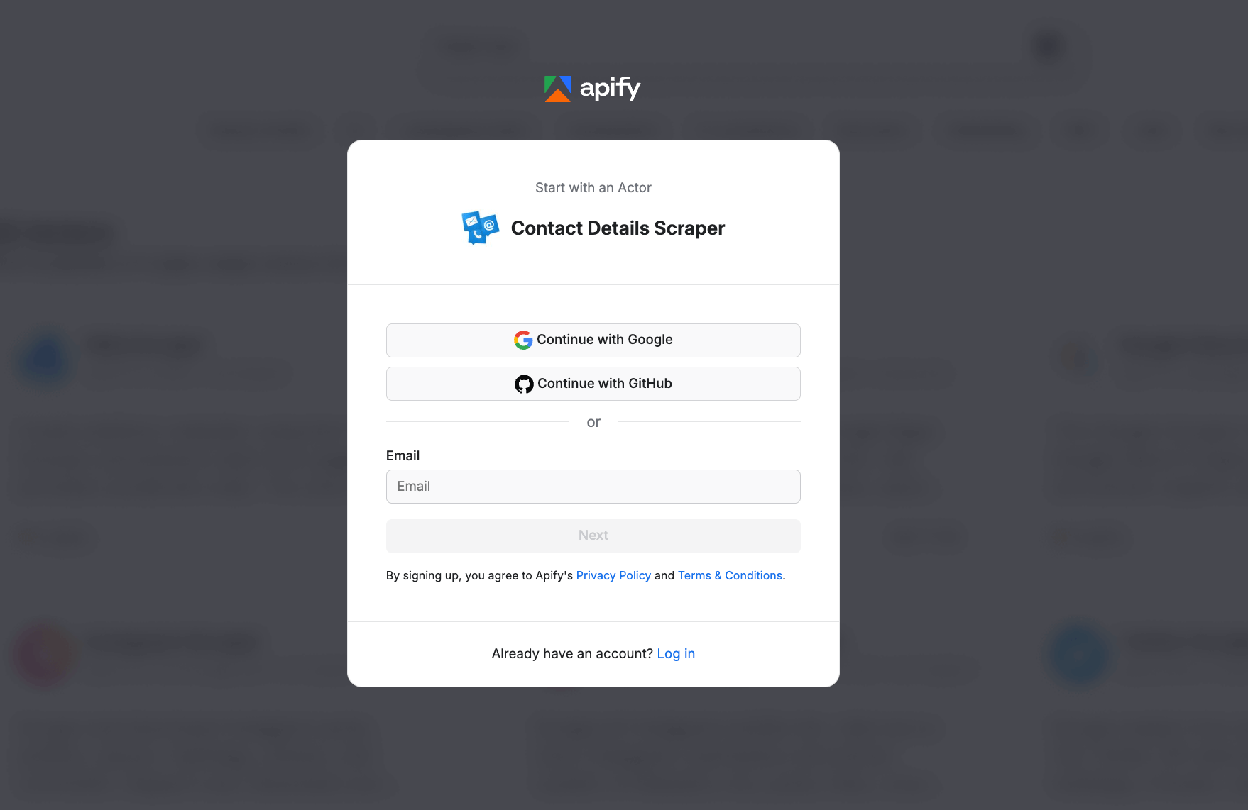 Apify for lead scraping - Get started with a free plan