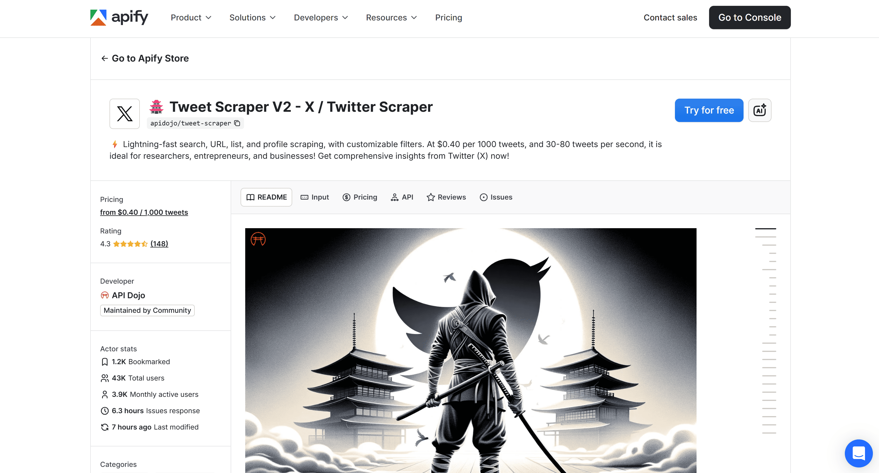 Tweet Scraper V2 - X Actor