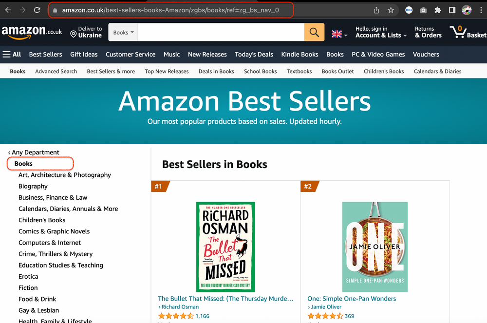 How to scrape data on Amazon Best Sellers