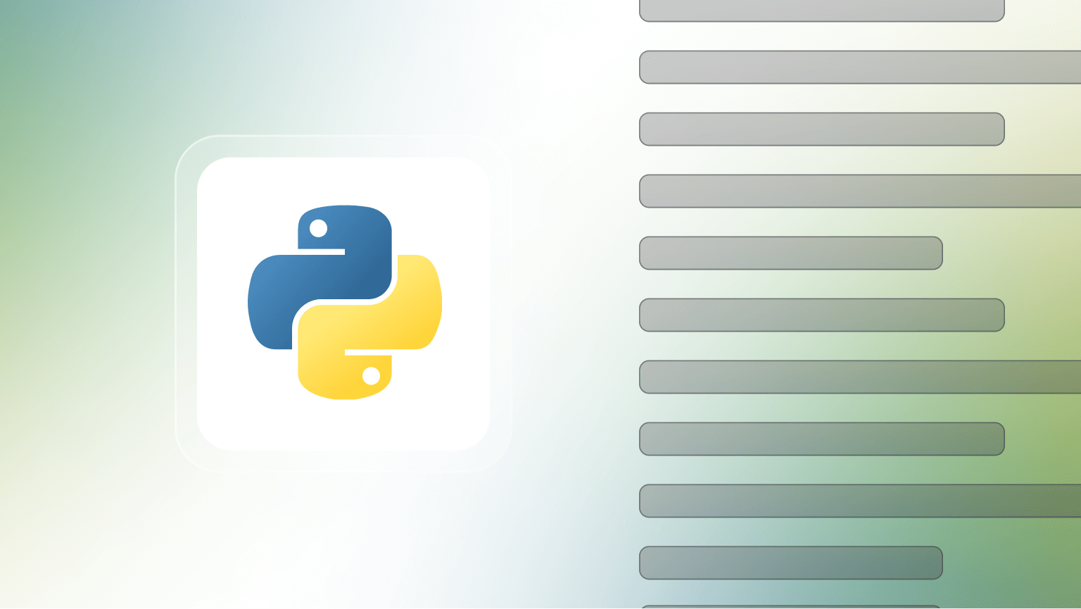 Python web scraping - Python logo with text on the side representing a web page and scraped data