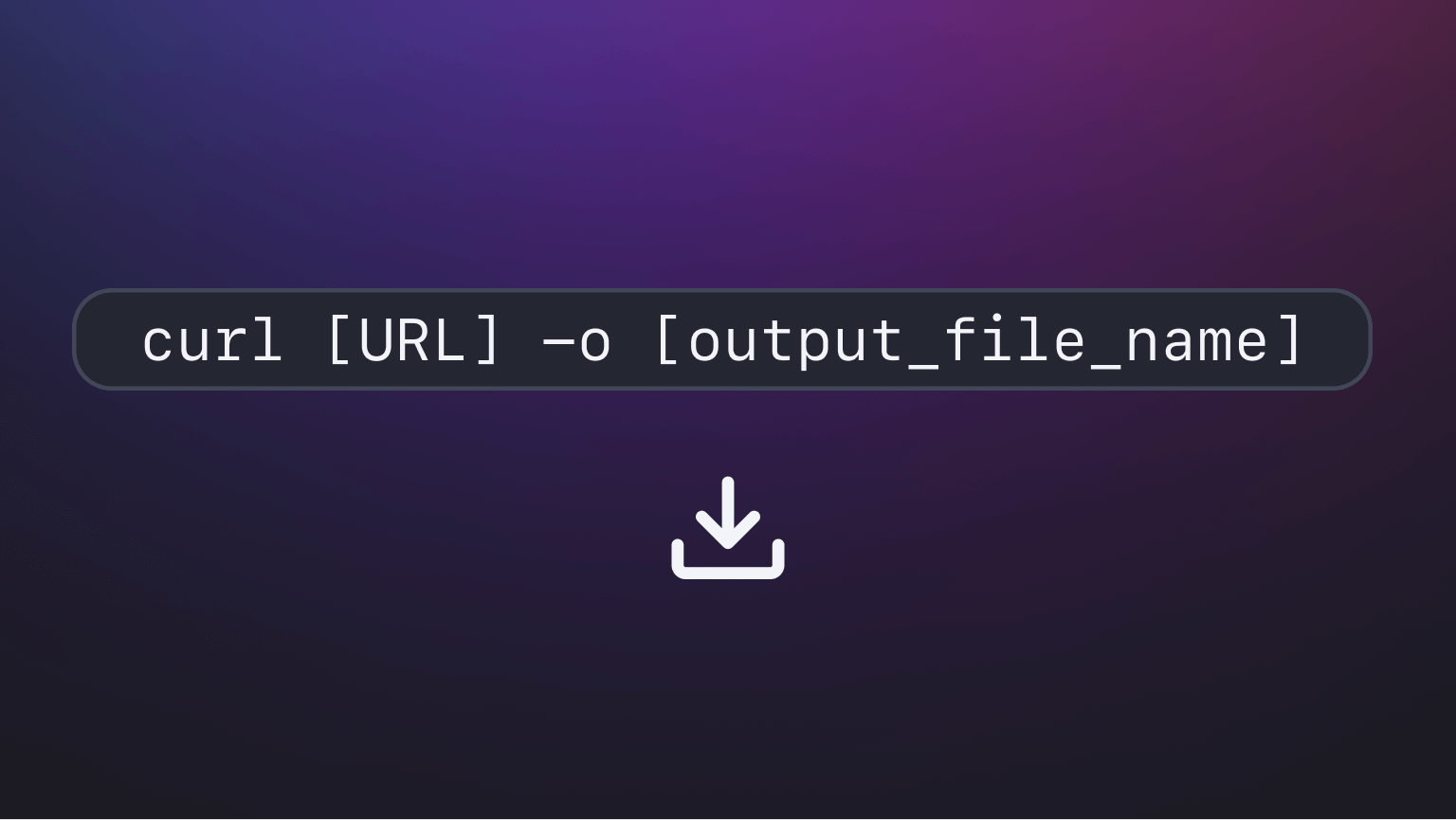 How to download a file with cURL