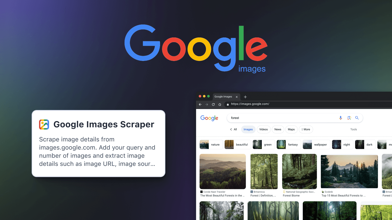 How to scrape Google Images