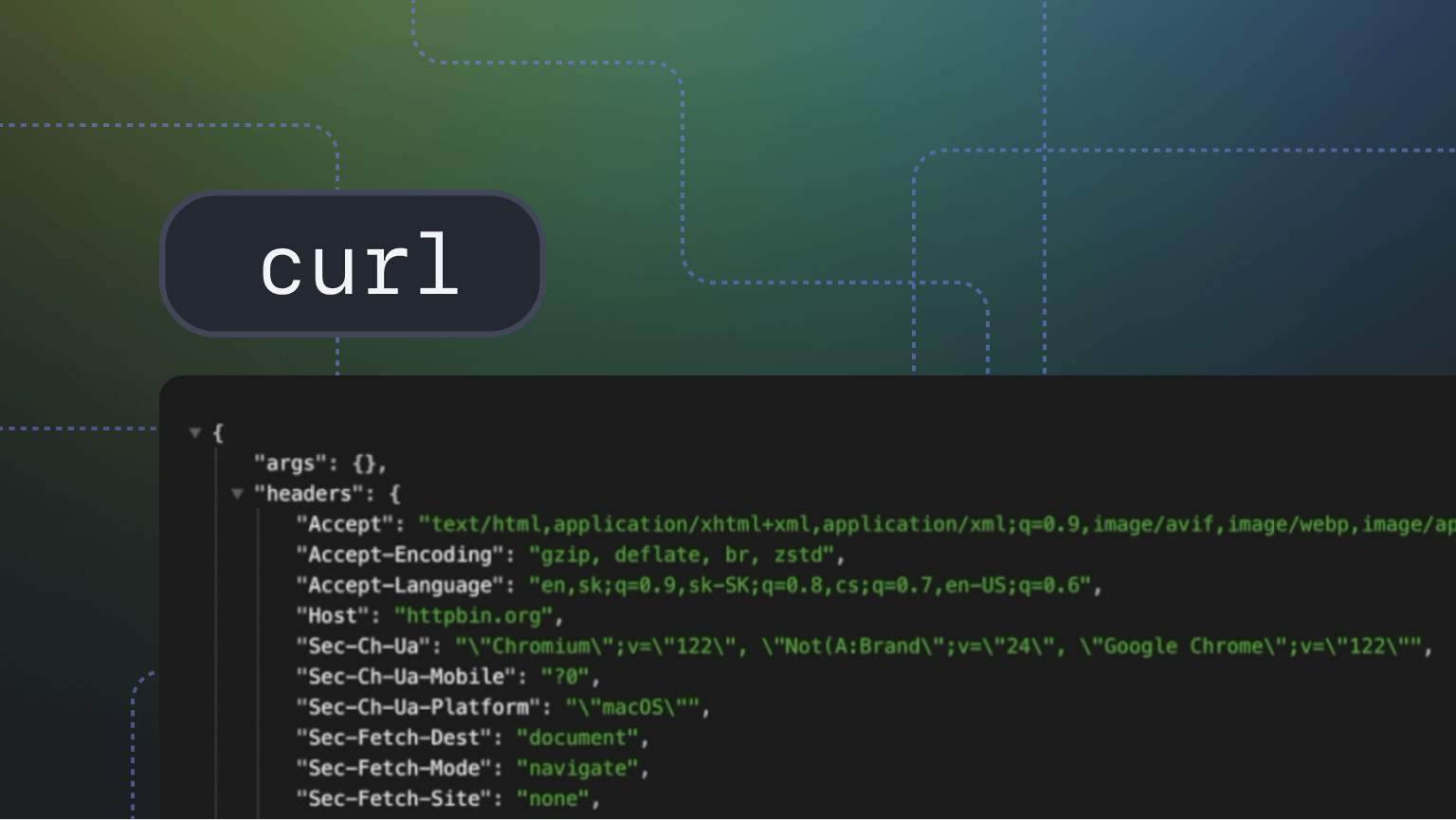 Send HTTP headers with cURL