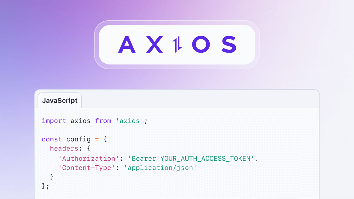 HTTP headers with Axios