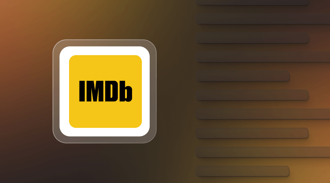 How to scrape IMDb with an unofficial IMDb API 🎞️