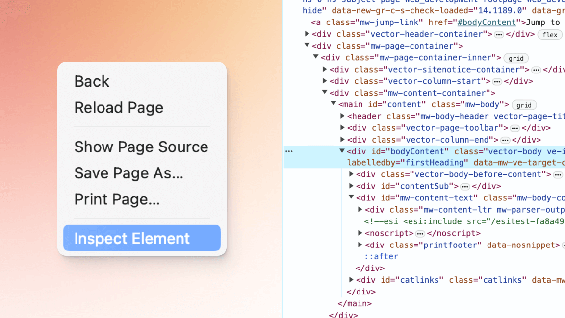 How to inspect elements in Chrome, Safari, Firefox, Opera, and Edge