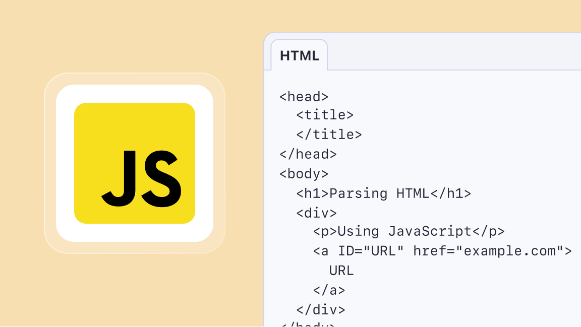 How to parse HTML in JavaScript