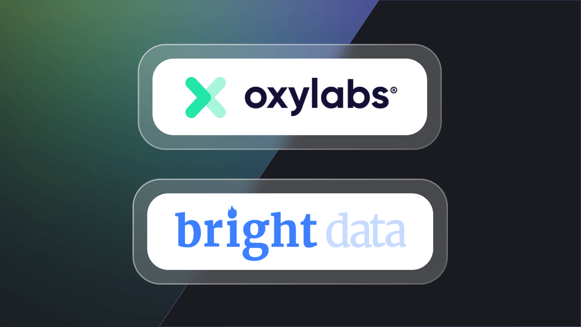 Oxylabs versus Bright Data for web scraping