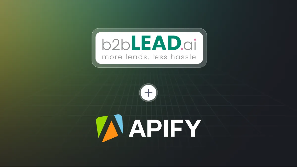 b2bLlead.ai and Apify case study